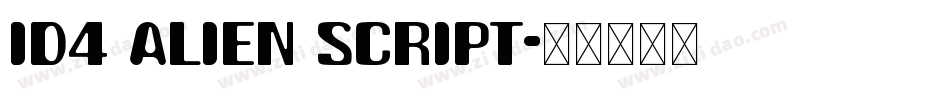 ID4 Alien Script字体转换